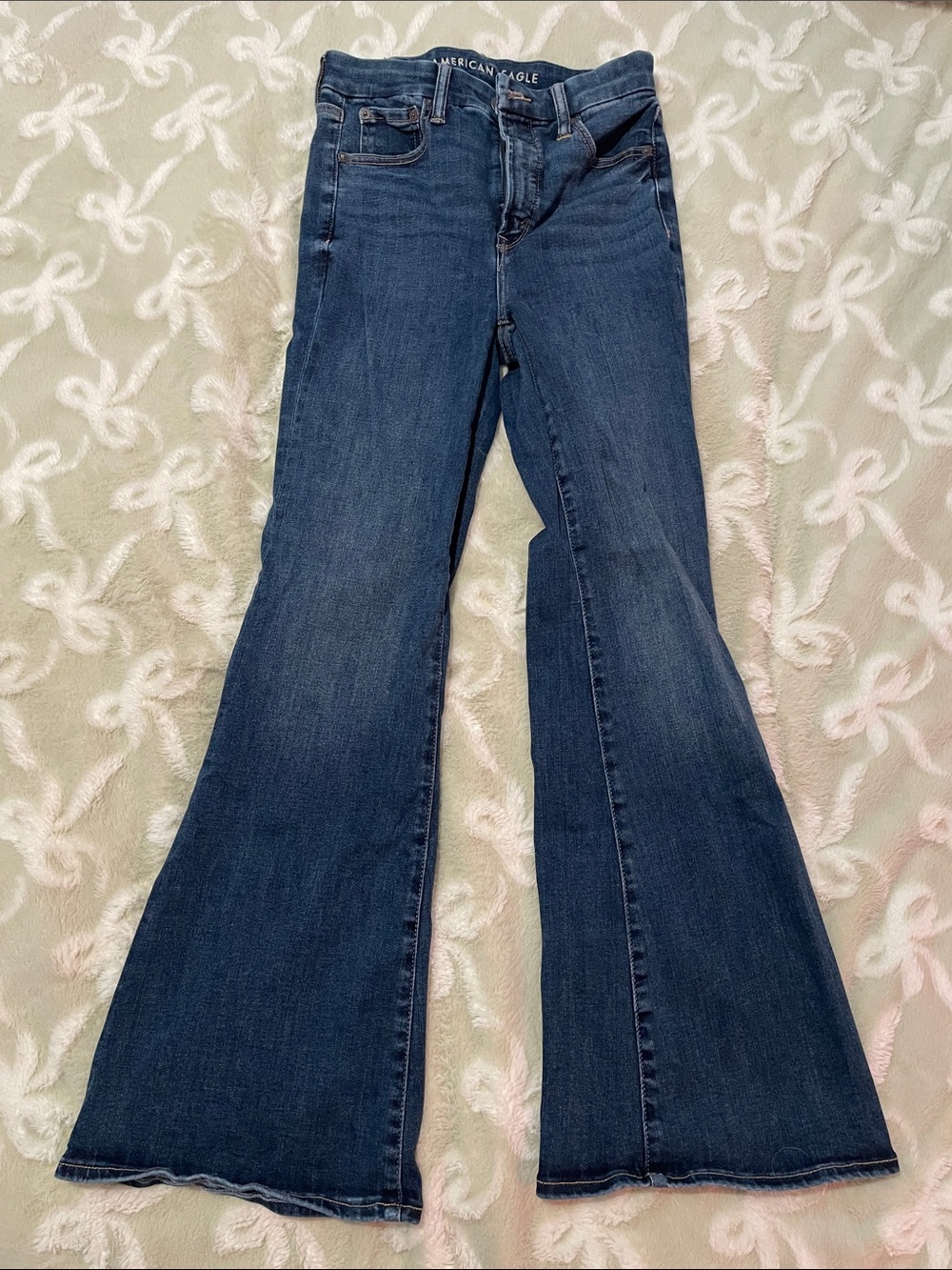 American Eagle Outfitters Dark Blue Flare Jeans